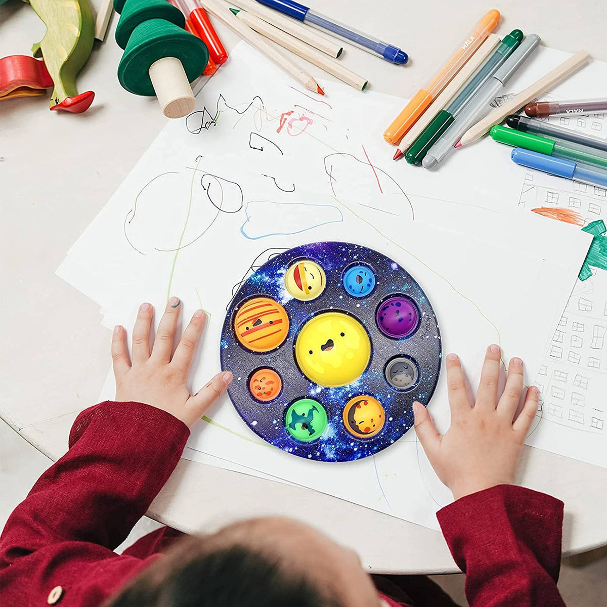 Early Education Solar System Fidget Sensory Kids Toy