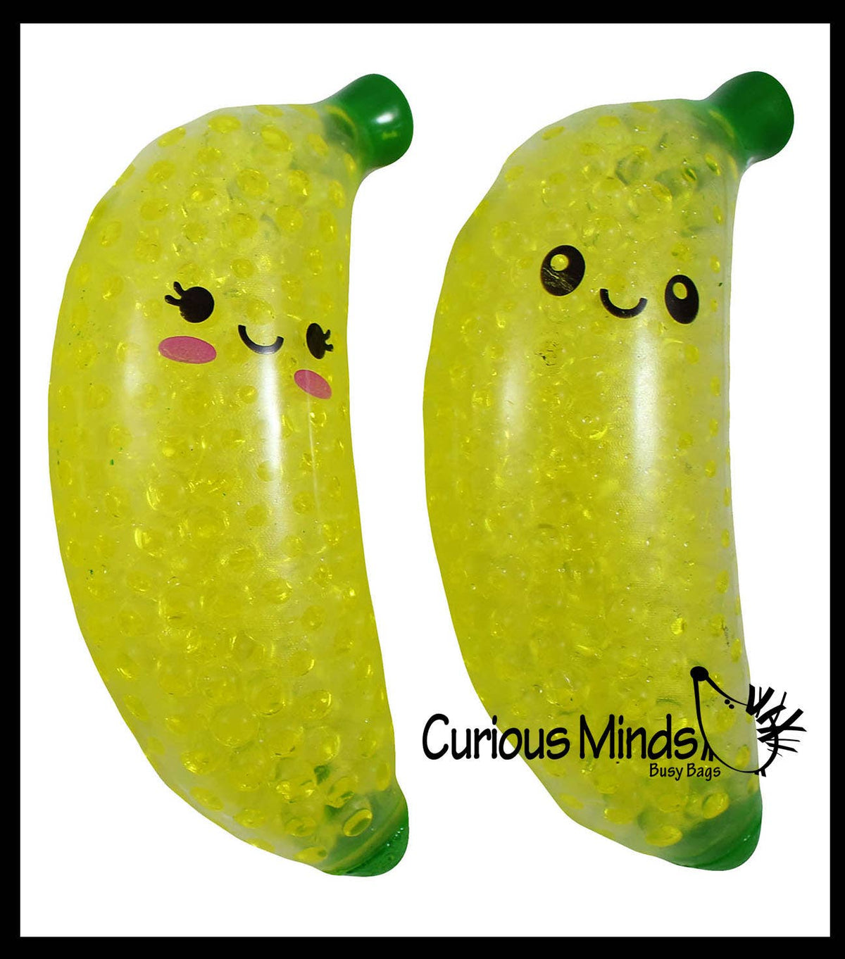 1 Banana Water Bead Filled Squeeze Stress Ball  -  Sensory,