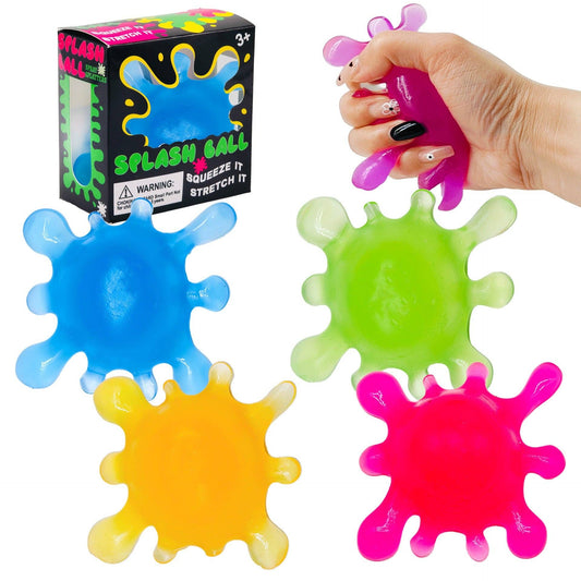 Bacteria-Shaped Splat Squishy Toy Slow Rising Stress Relief Squeeze Toy